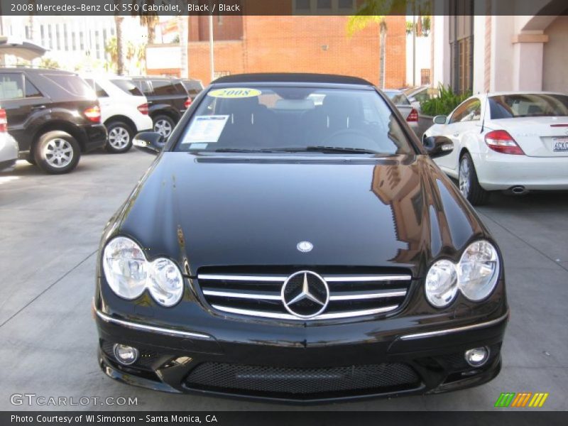 Black / Black 2008 Mercedes-Benz CLK 550 Cabriolet