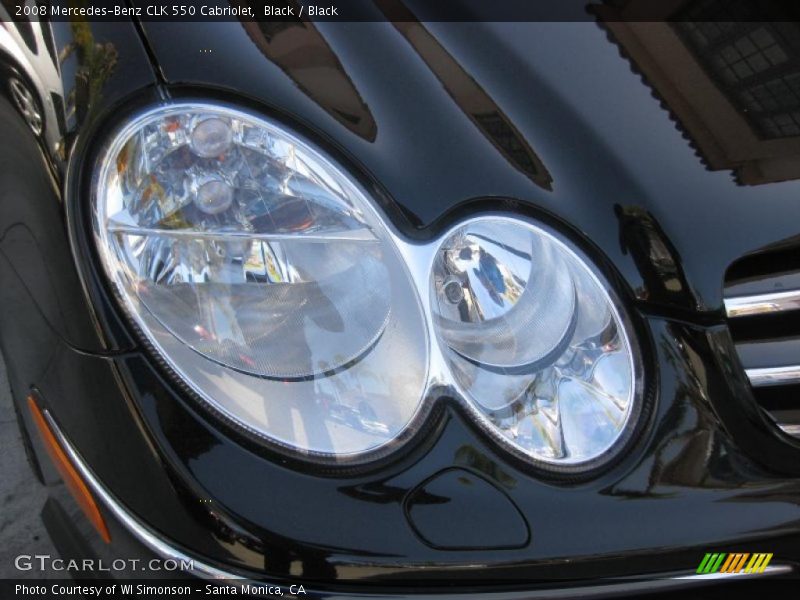 Black / Black 2008 Mercedes-Benz CLK 550 Cabriolet