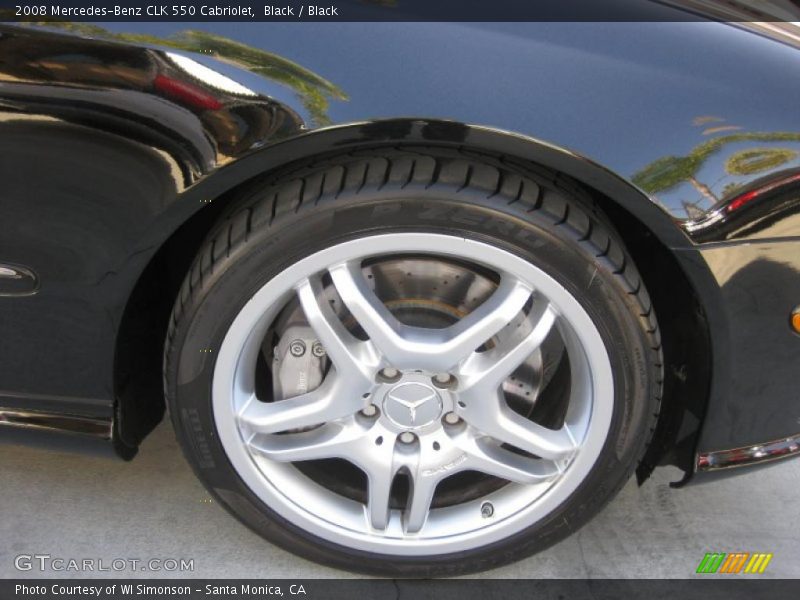 Black / Black 2008 Mercedes-Benz CLK 550 Cabriolet
