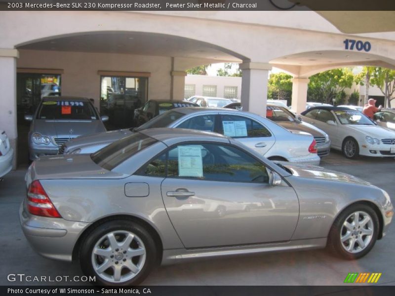 Pewter Silver Metallic / Charcoal 2003 Mercedes-Benz SLK 230 Kompressor Roadster