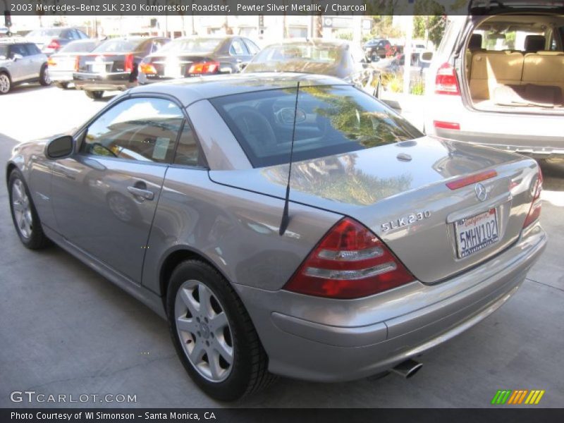 Pewter Silver Metallic / Charcoal 2003 Mercedes-Benz SLK 230 Kompressor Roadster