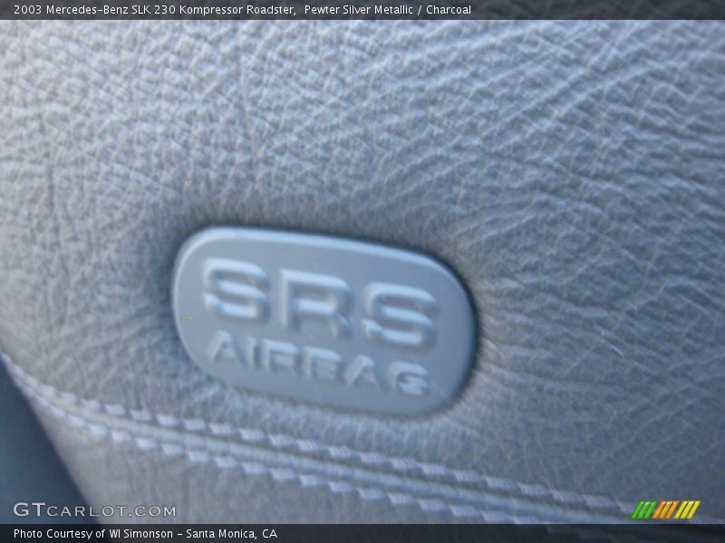 Pewter Silver Metallic / Charcoal 2003 Mercedes-Benz SLK 230 Kompressor Roadster