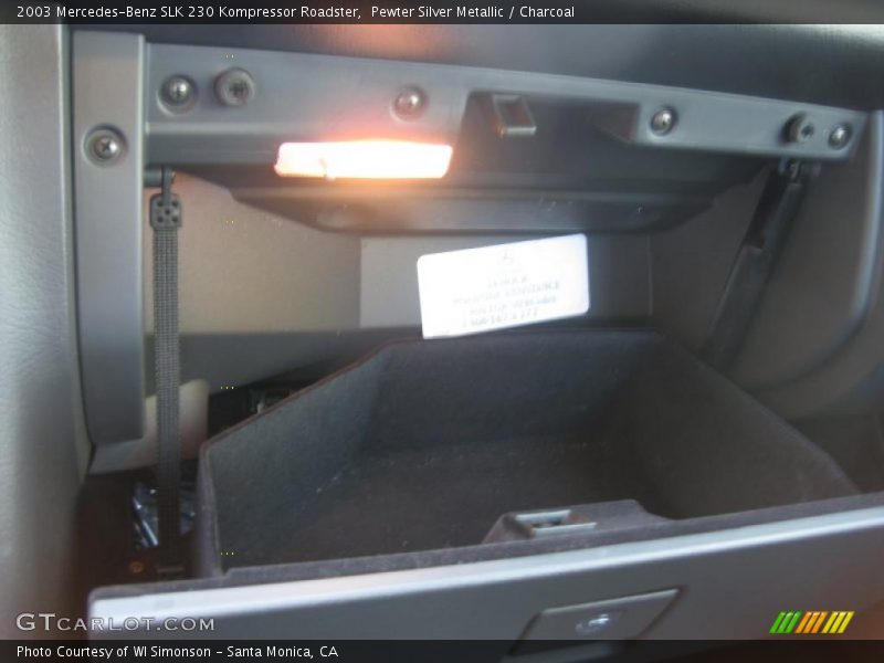 Pewter Silver Metallic / Charcoal 2003 Mercedes-Benz SLK 230 Kompressor Roadster