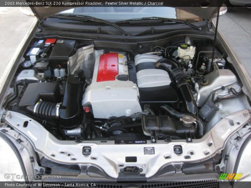 Pewter Silver Metallic / Charcoal 2003 Mercedes-Benz SLK 230 Kompressor Roadster