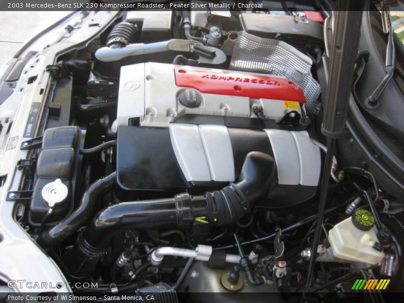 Pewter Silver Metallic / Charcoal 2003 Mercedes-Benz SLK 230 Kompressor Roadster