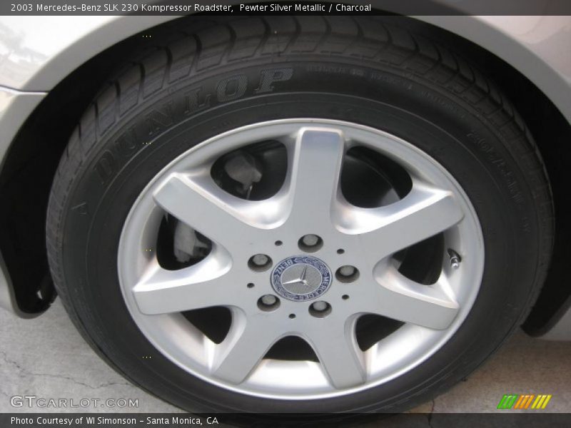 Pewter Silver Metallic / Charcoal 2003 Mercedes-Benz SLK 230 Kompressor Roadster