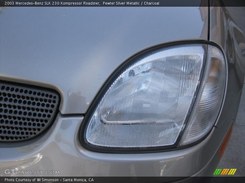 Pewter Silver Metallic / Charcoal 2003 Mercedes-Benz SLK 230 Kompressor Roadster