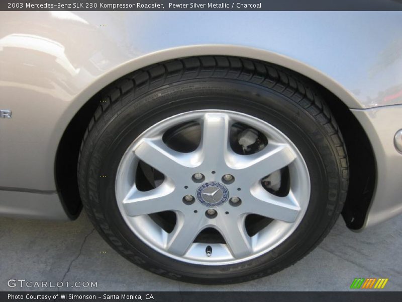 Pewter Silver Metallic / Charcoal 2003 Mercedes-Benz SLK 230 Kompressor Roadster