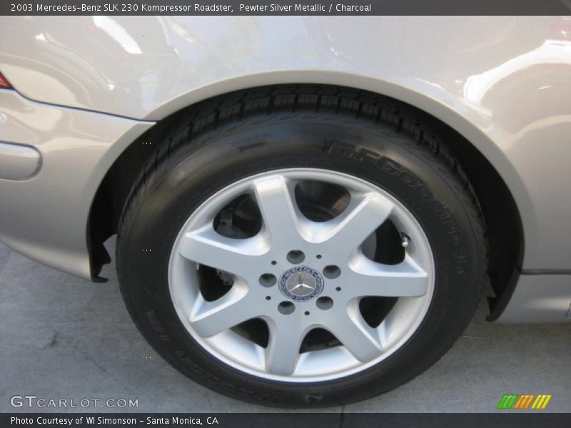 Pewter Silver Metallic / Charcoal 2003 Mercedes-Benz SLK 230 Kompressor Roadster