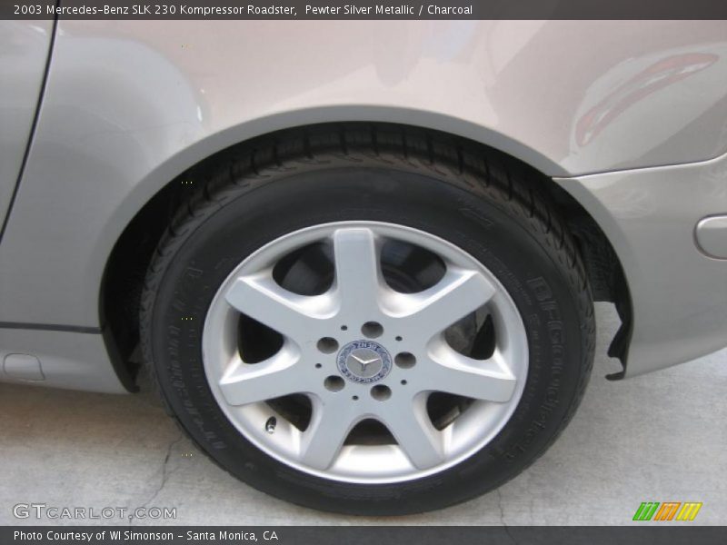Pewter Silver Metallic / Charcoal 2003 Mercedes-Benz SLK 230 Kompressor Roadster