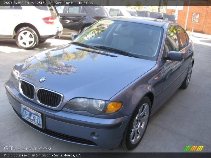 Steel Blue Metallic / Grey 2003 BMW 3 Series 325i Sedan