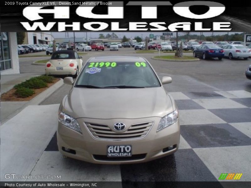 Desert Sand Metallic / Bisque 2009 Toyota Camry XLE V6