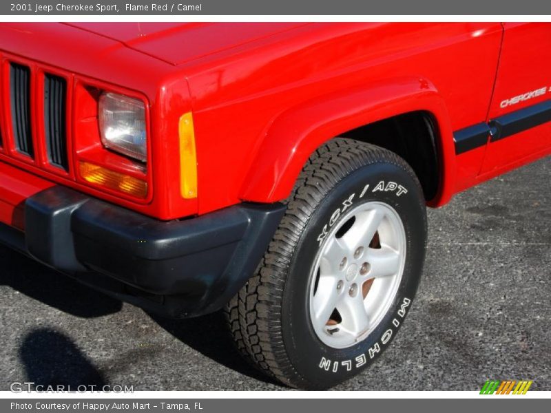 Flame Red / Camel 2001 Jeep Cherokee Sport