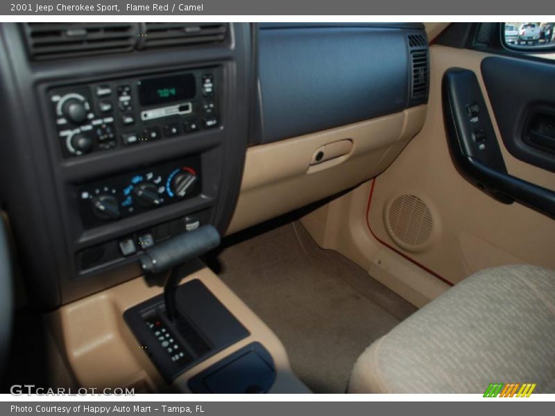 Flame Red / Camel 2001 Jeep Cherokee Sport