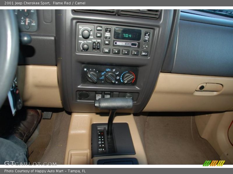 Flame Red / Camel 2001 Jeep Cherokee Sport