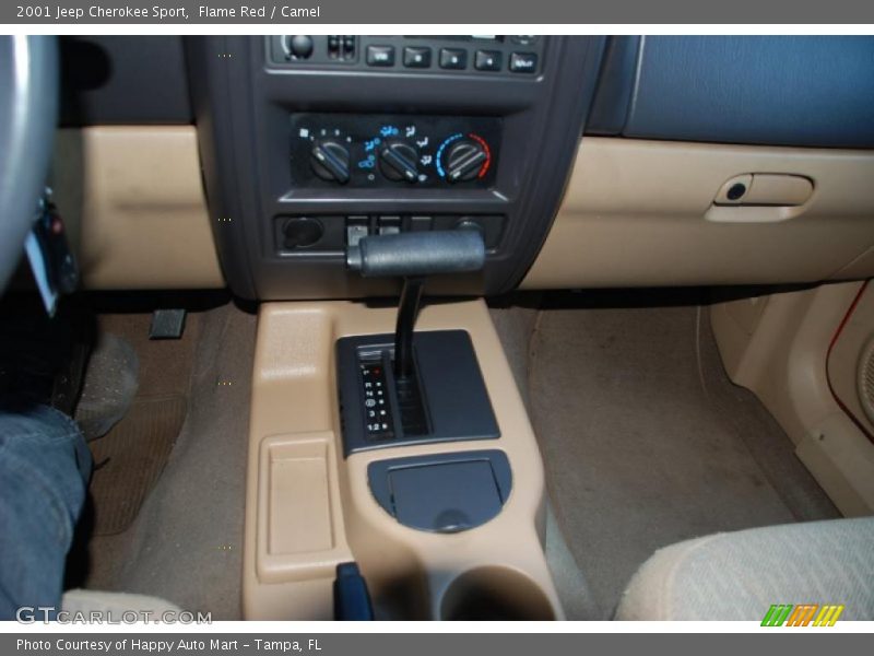 Flame Red / Camel 2001 Jeep Cherokee Sport