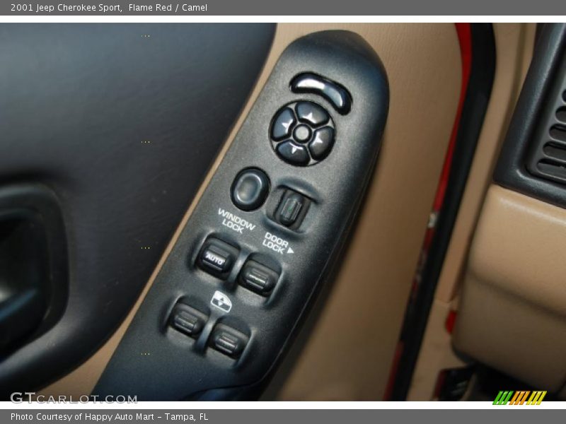 Flame Red / Camel 2001 Jeep Cherokee Sport