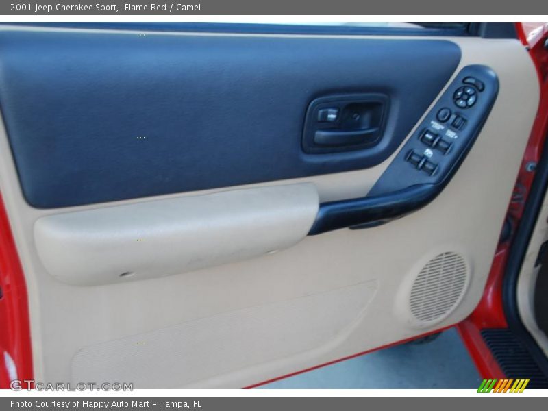 Flame Red / Camel 2001 Jeep Cherokee Sport