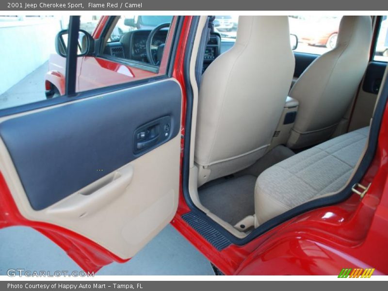 Flame Red / Camel 2001 Jeep Cherokee Sport