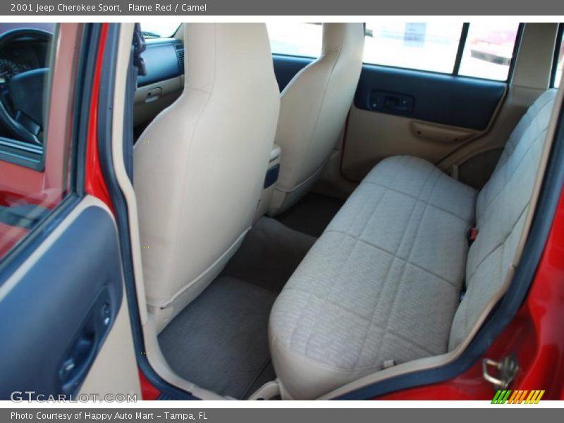Flame Red / Camel 2001 Jeep Cherokee Sport