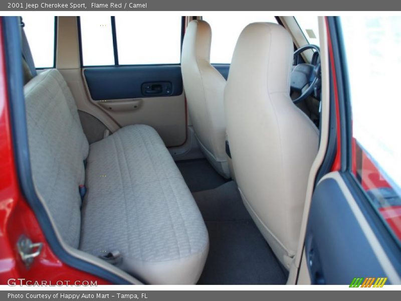 Flame Red / Camel 2001 Jeep Cherokee Sport