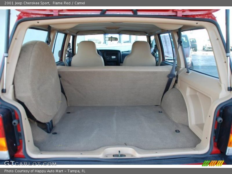 Flame Red / Camel 2001 Jeep Cherokee Sport