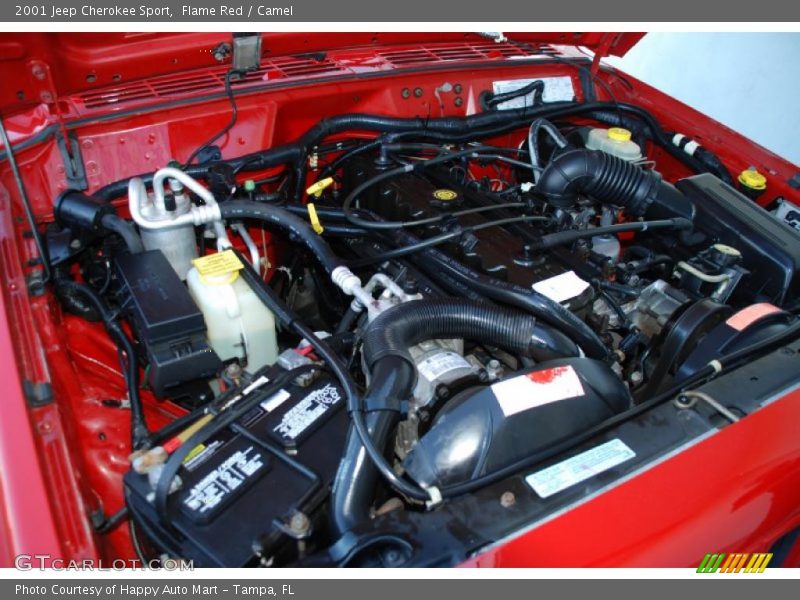 Flame Red / Camel 2001 Jeep Cherokee Sport