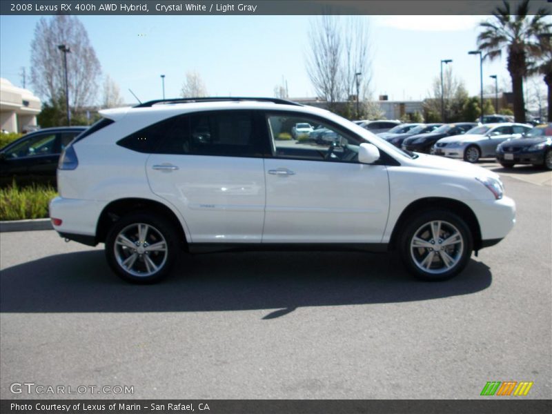 Crystal White / Light Gray 2008 Lexus RX 400h AWD Hybrid