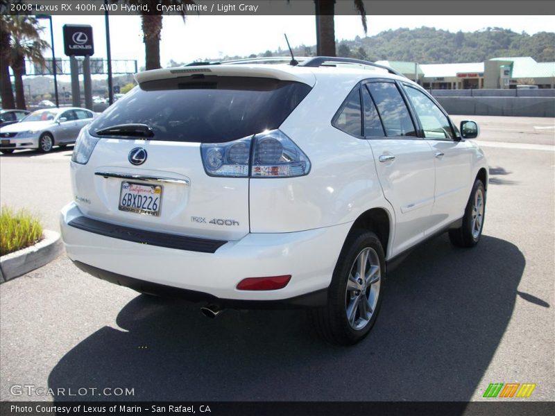 Crystal White / Light Gray 2008 Lexus RX 400h AWD Hybrid