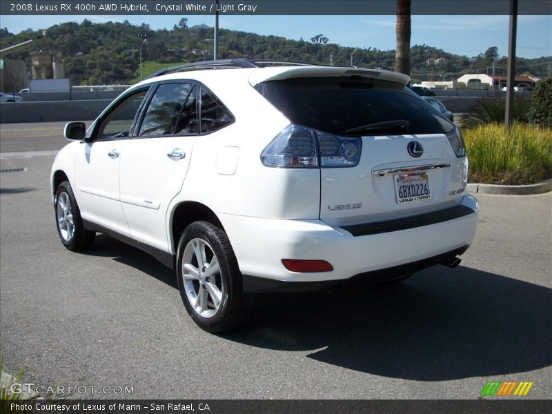 Crystal White / Light Gray 2008 Lexus RX 400h AWD Hybrid