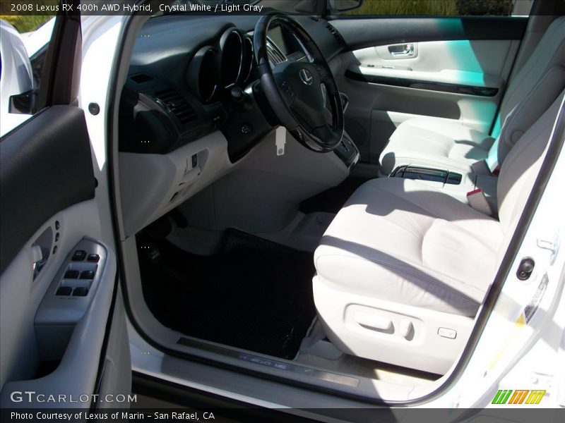 Crystal White / Light Gray 2008 Lexus RX 400h AWD Hybrid