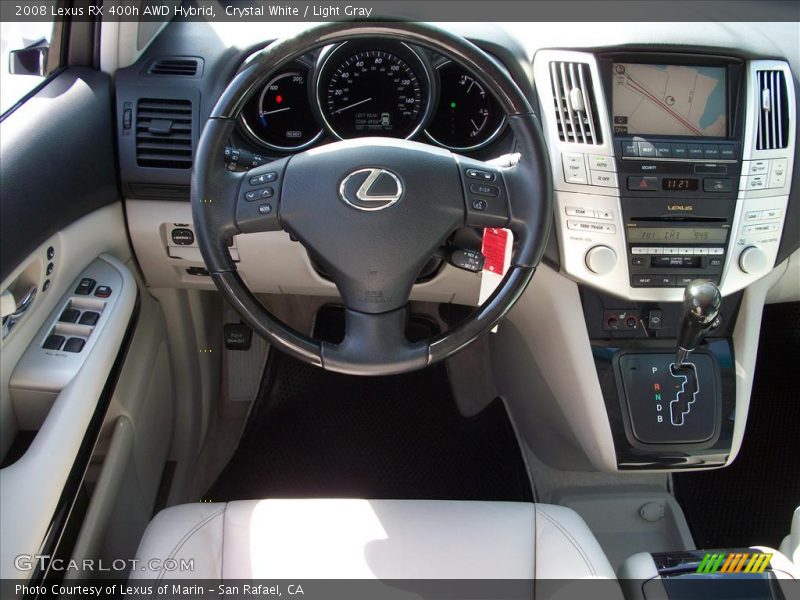 Crystal White / Light Gray 2008 Lexus RX 400h AWD Hybrid