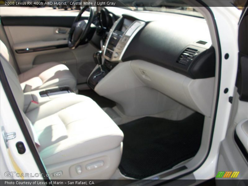Crystal White / Light Gray 2008 Lexus RX 400h AWD Hybrid