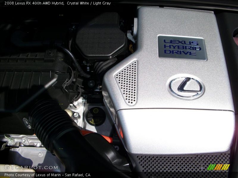 Crystal White / Light Gray 2008 Lexus RX 400h AWD Hybrid