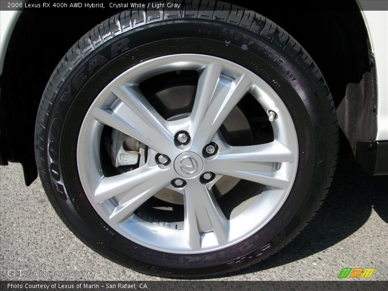 Crystal White / Light Gray 2008 Lexus RX 400h AWD Hybrid