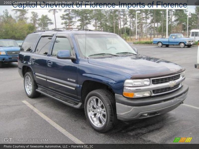 Indigo Blue Metallic / Tan/Neutral 2002 Chevrolet Tahoe 4x4