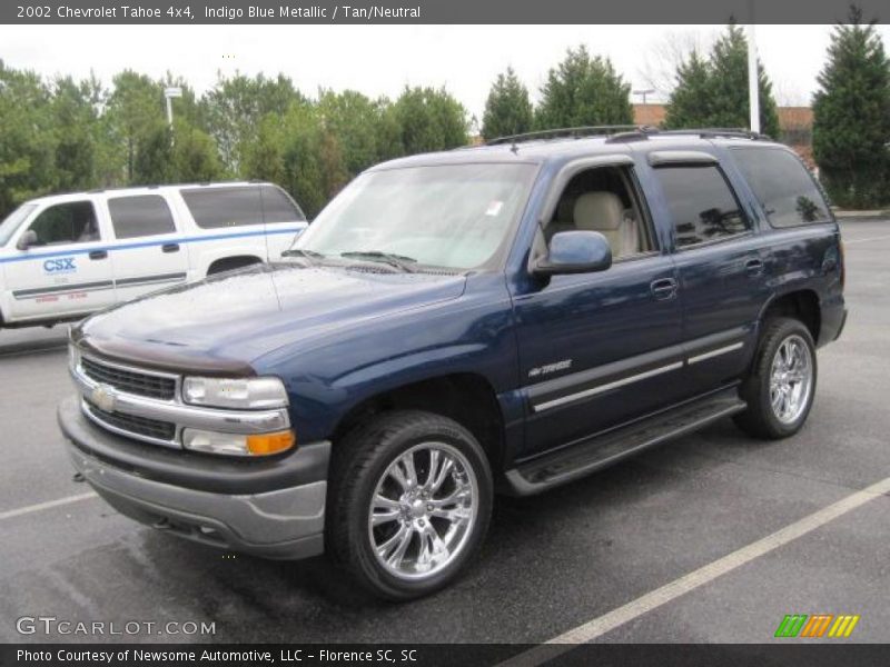 Indigo Blue Metallic / Tan/Neutral 2002 Chevrolet Tahoe 4x4