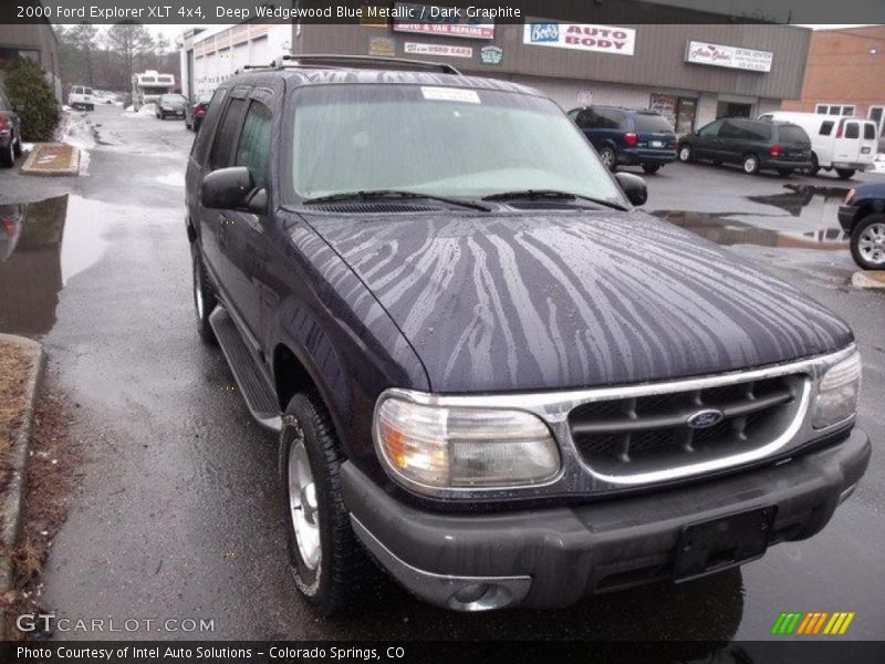 Deep Wedgewood Blue Metallic / Dark Graphite 2000 Ford Explorer XLT 4x4
