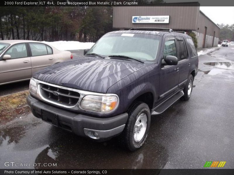 Deep Wedgewood Blue Metallic / Dark Graphite 2000 Ford Explorer XLT 4x4