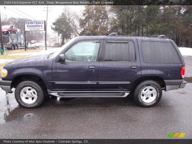 Deep Wedgewood Blue Metallic / Dark Graphite 2000 Ford Explorer XLT 4x4