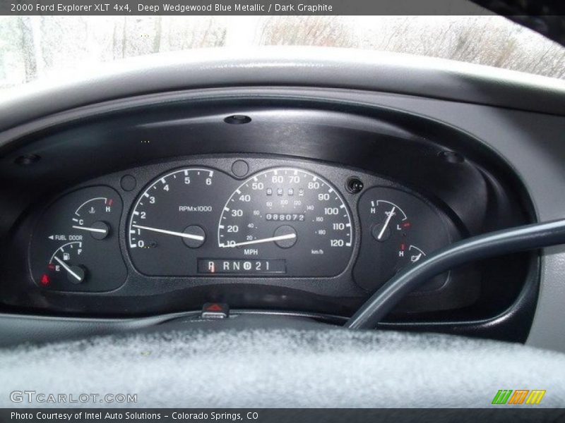 Deep Wedgewood Blue Metallic / Dark Graphite 2000 Ford Explorer XLT 4x4