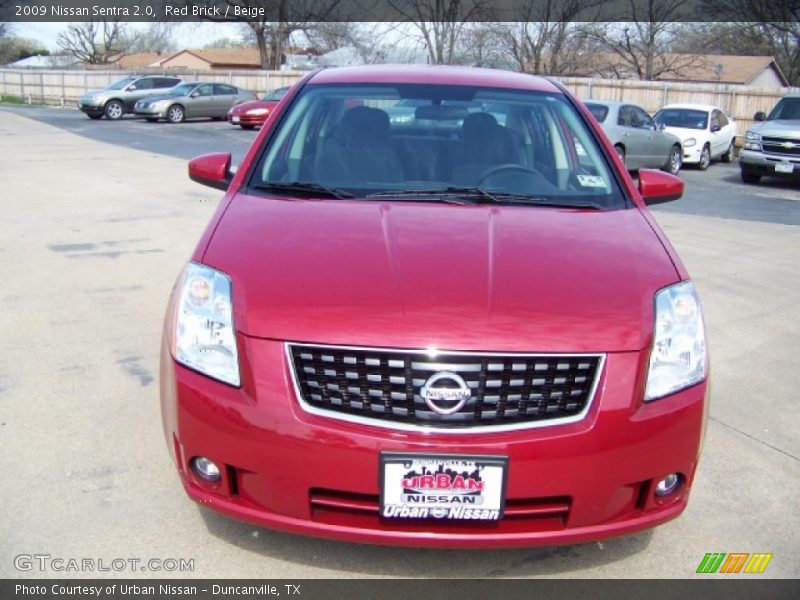 Red Brick / Beige 2009 Nissan Sentra 2.0