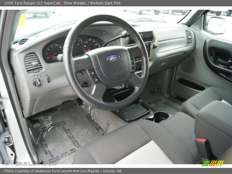 Silver Metallic / Medium Dark Flint 2005 Ford Ranger XLT SuperCab