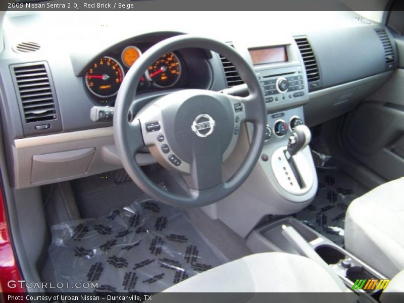 Red Brick / Beige 2009 Nissan Sentra 2.0