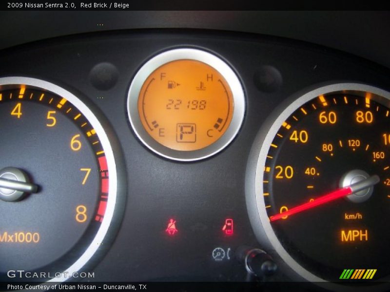 Red Brick / Beige 2009 Nissan Sentra 2.0
