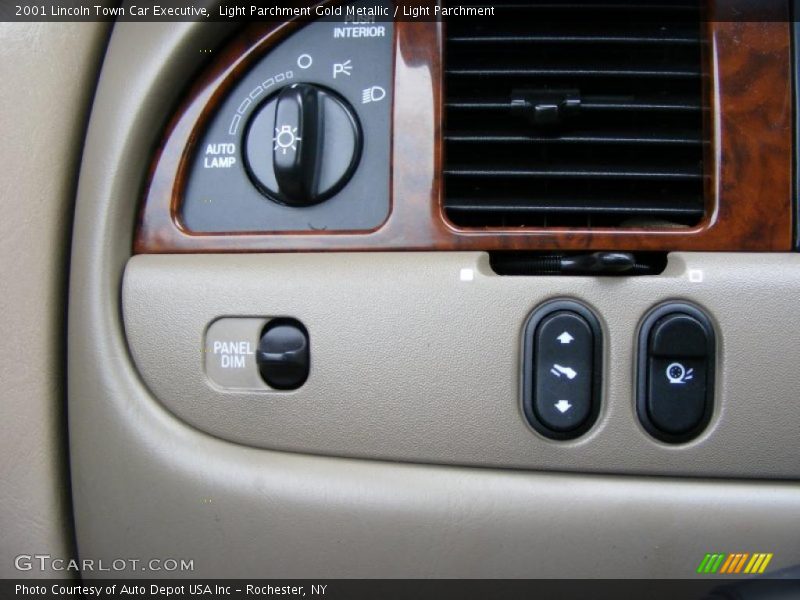 Light Parchment Gold Metallic / Light Parchment 2001 Lincoln Town Car Executive