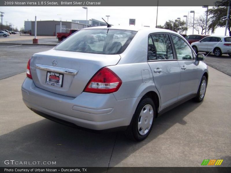 Brillant Silver / Charcoal 2009 Nissan Versa 1.8 S Sedan