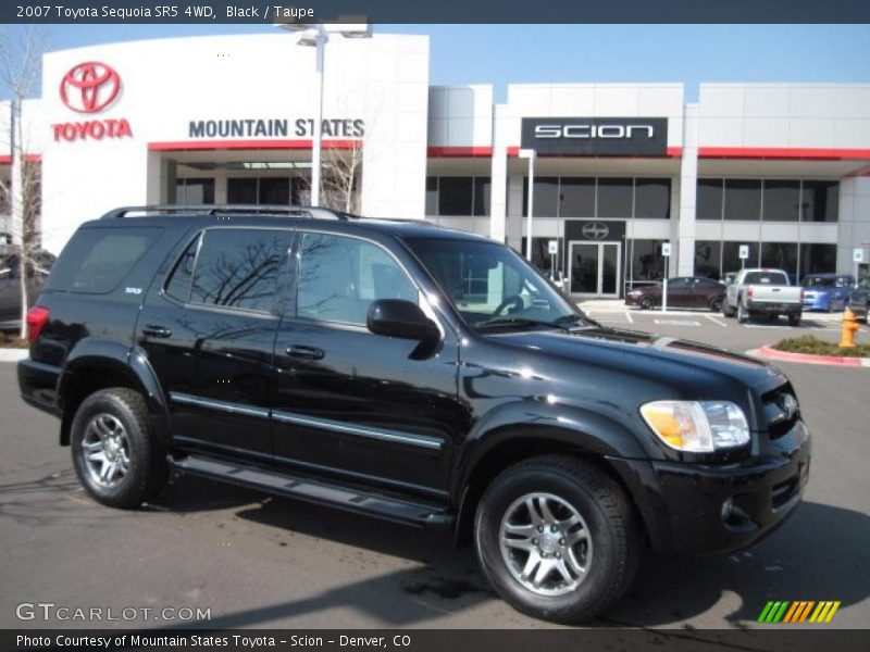 Black / Taupe 2007 Toyota Sequoia SR5 4WD