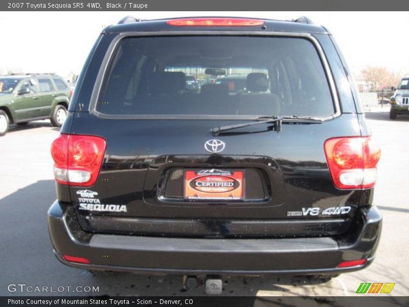 Black / Taupe 2007 Toyota Sequoia SR5 4WD