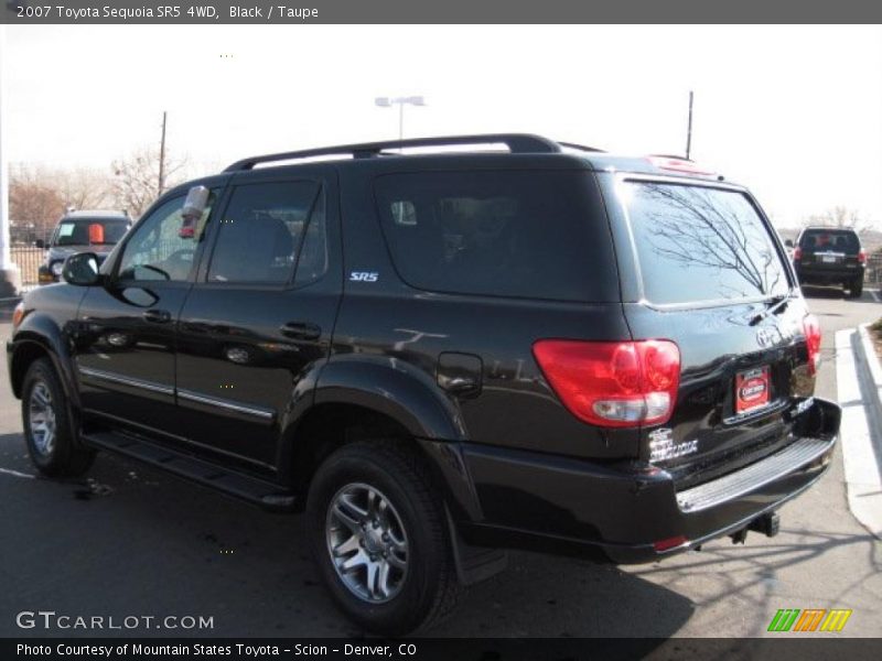 Black / Taupe 2007 Toyota Sequoia SR5 4WD